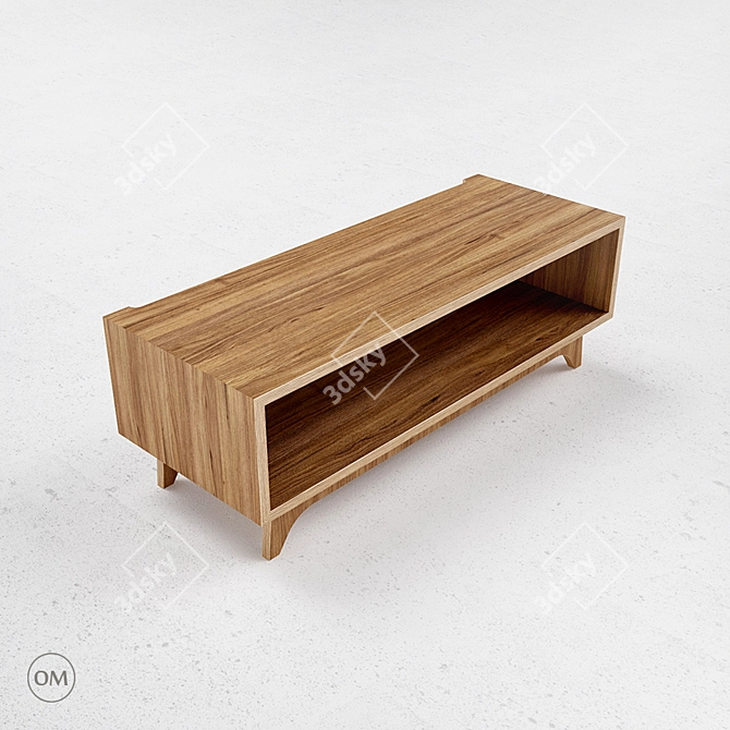 S5 TV Shelf - Stylish and Functional 3D model image 3