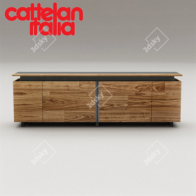 Europa Italian Designer Sideboard 3D model image 1