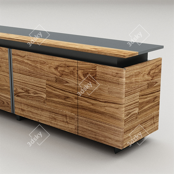 Europa Italian Designer Sideboard 3D model image 2