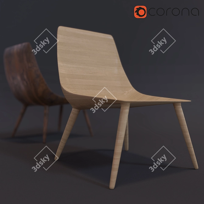 Ali Alavi Inspired Chair 3D model image 1