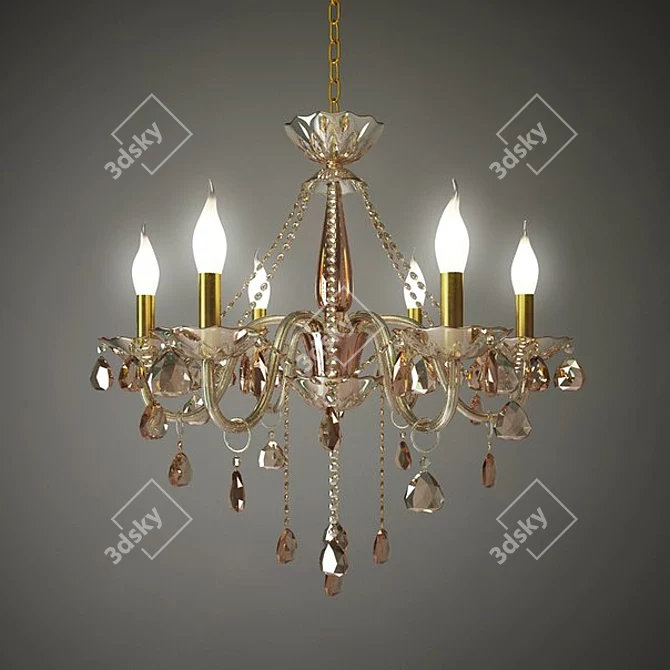 Title: Bohemia WL7189-5KG-CO Chandelier 3D model image 1