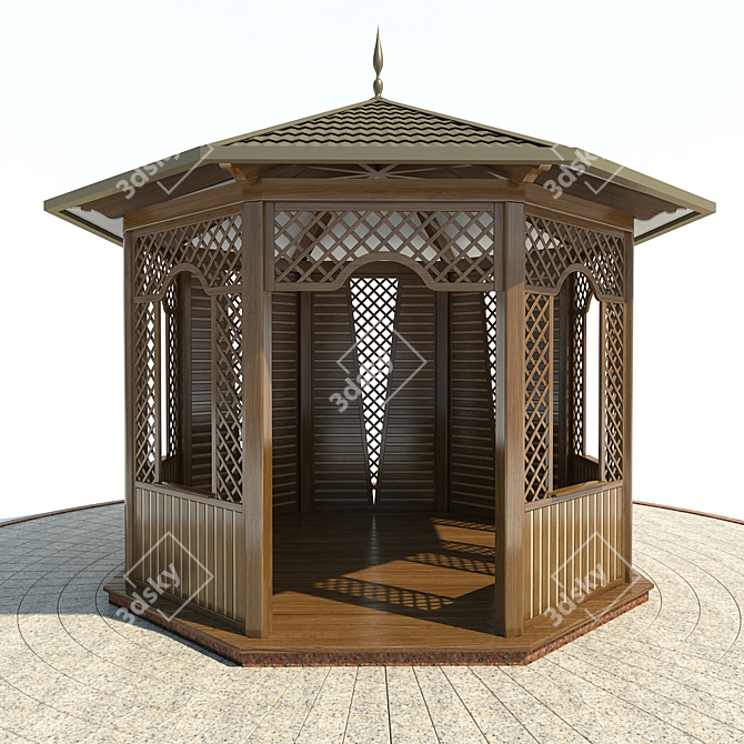 Garden Oasis Arbour: Transform Your Exterior 3D model image 1