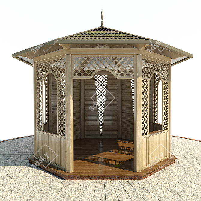 Garden Oasis Arbour: Transform Your Exterior 3D model image 2