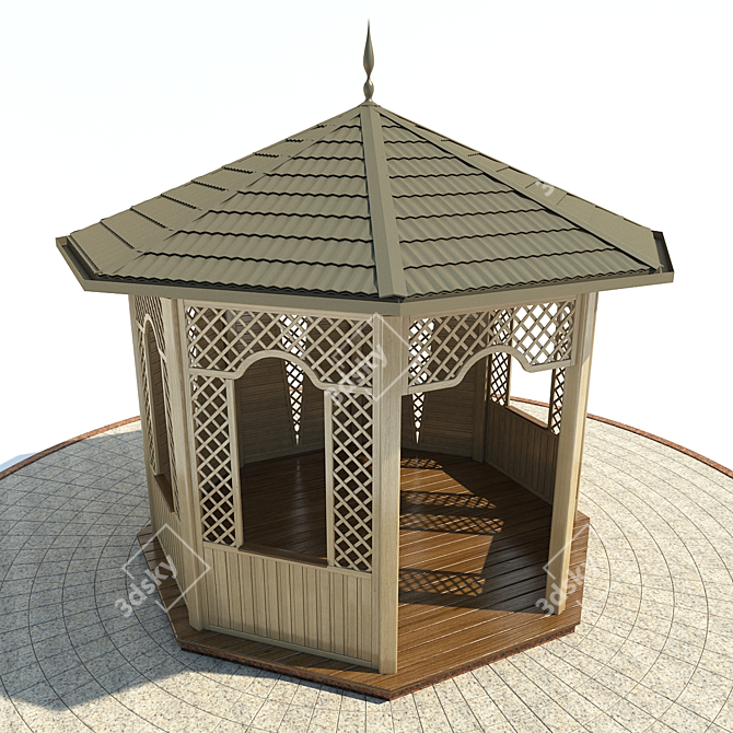 Garden Oasis Arbour: Transform Your Exterior 3D model image 3