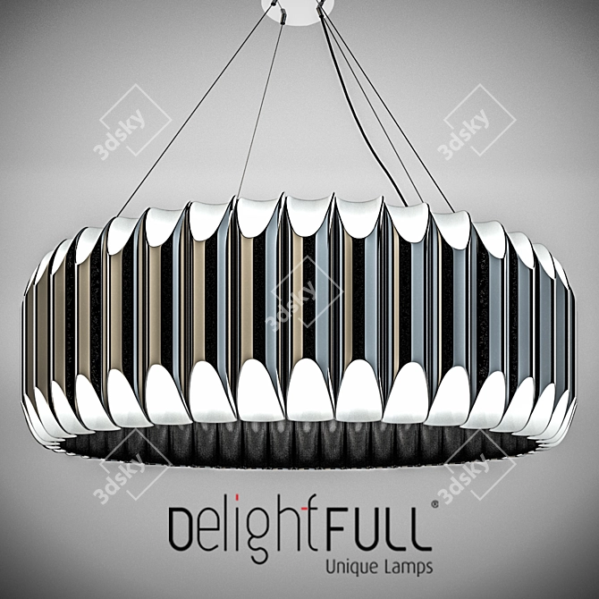 Delightful Galliano Pendant Light 3D model image 1