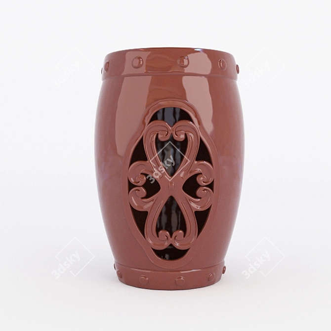 Ceramic Coffee Table: Modern Elegance 3D model image 1