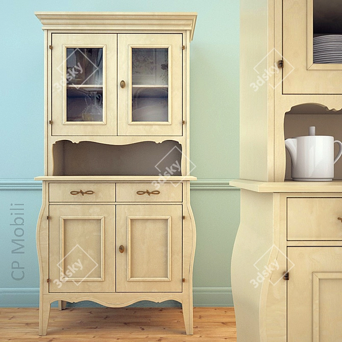 Versatile Kitchen & Dining Sideboard 3D model image 1