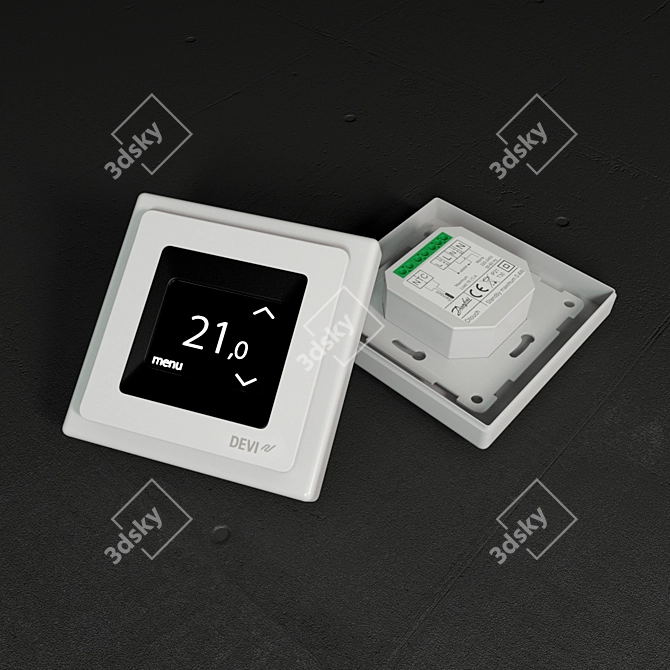 Smart Touch Thermostat - DEVIreg Touch 3D model image 2