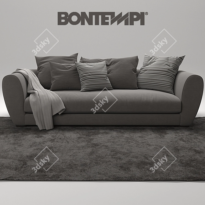 Italian Bontempi Taylor Sofa 3D model image 1