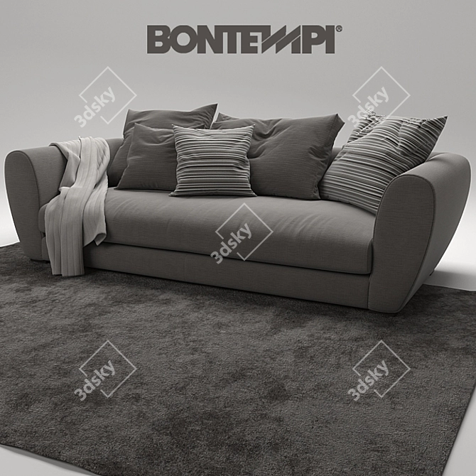 Italian Bontempi Taylor Sofa 3D model image 2