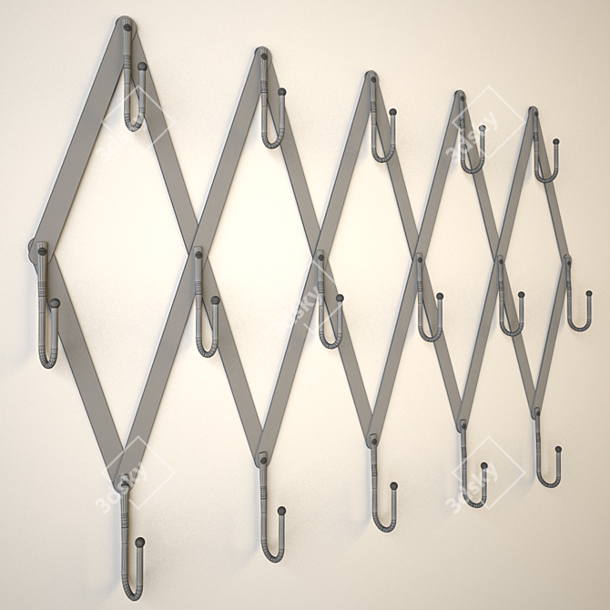 Rustic Chic Hanger 3D model image 2