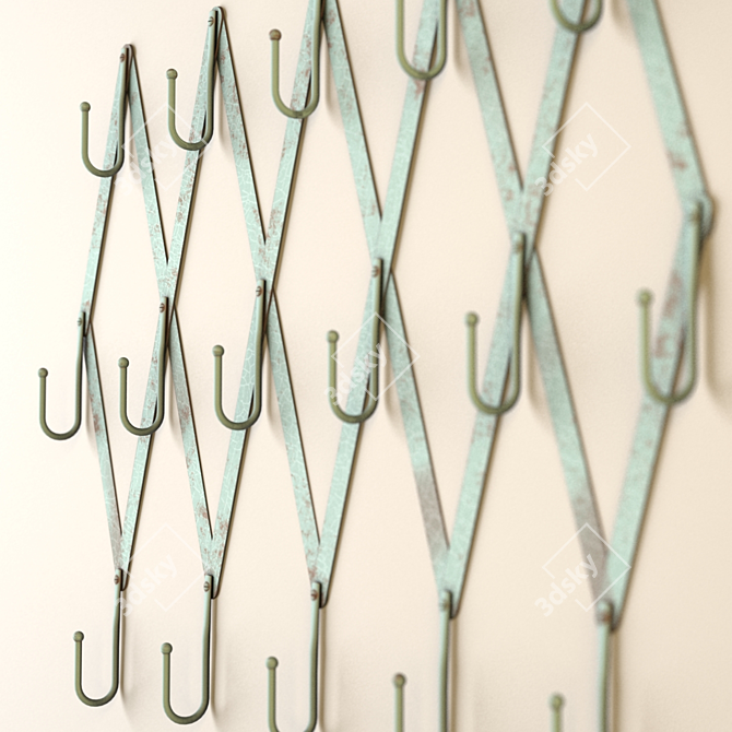 Rustic Chic Hanger 3D model image 3