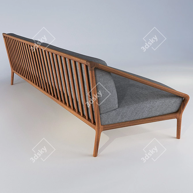 Christophe Pillet Design Sofa: Elegant & Spacious 3D model image 2
