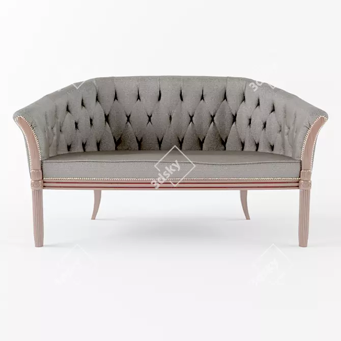 Cozy 2 Seater Chair: Aivaninterior 3D model image 1