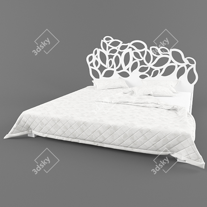 Italian Elegance: Belle Italia Bed 3D model image 1