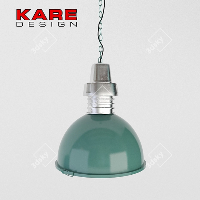 Sleek Polyrate Pendant Lamp 3D model image 2