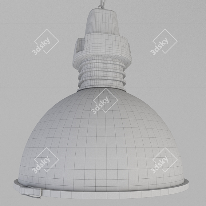 Sleek Polyrate Pendant Lamp 3D model image 3