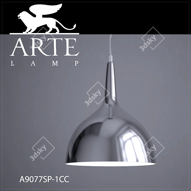 Elegant Hanging Lamp - ARTE LAMP 3D model image 1