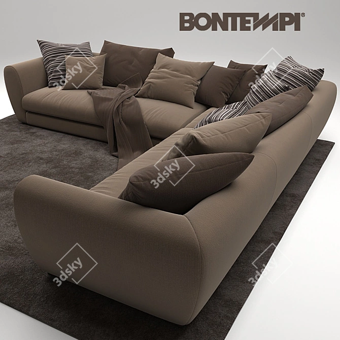 Elegant Taylor Sofa by Bontempi 3D model image 1