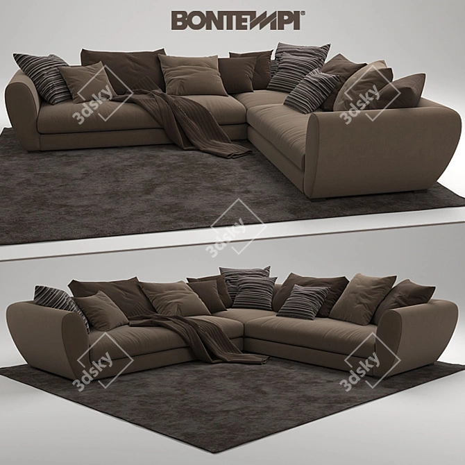 Elegant Taylor Sofa by Bontempi 3D model image 2