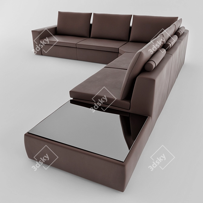 Elegant Comfort: Bontempi Divani 3D model image 1