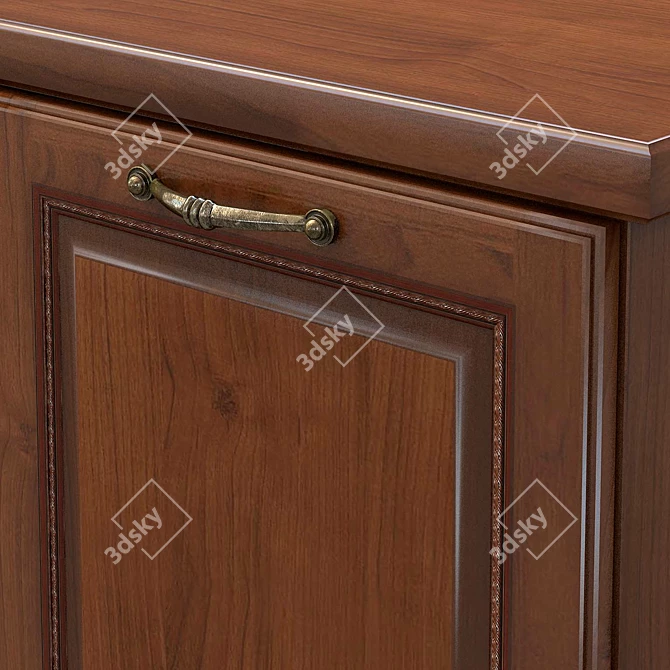 Elegant Leon Dresser 3D model image 2