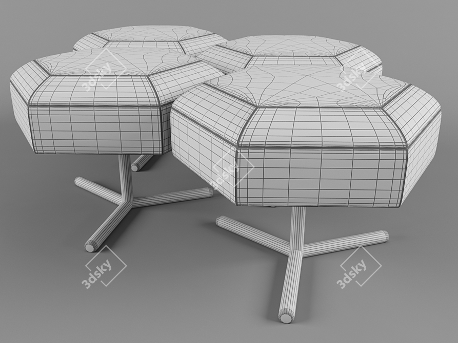 Defender Ottoman: Endless Configurations 3D model image 3