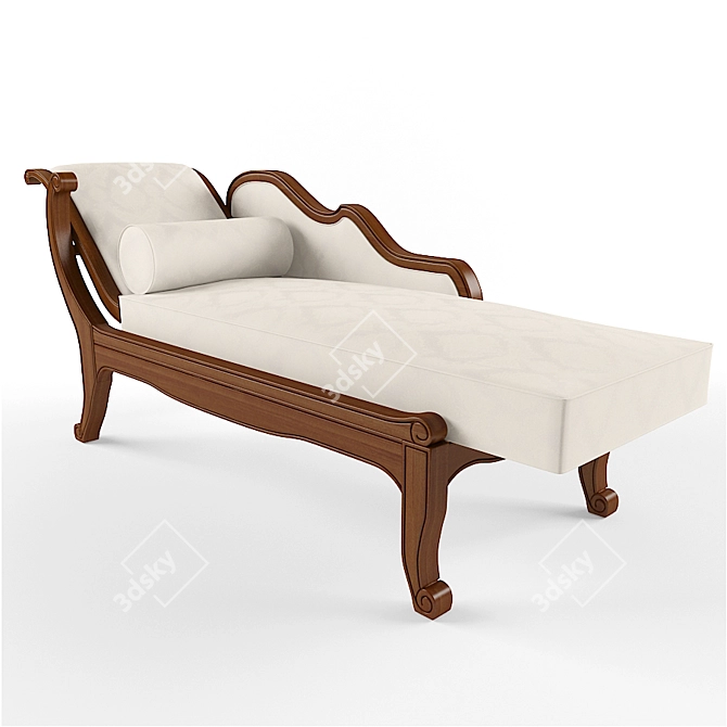 SELVA Villa Borghese Couch: Elegant Adjustable Backrest 3D model image 2