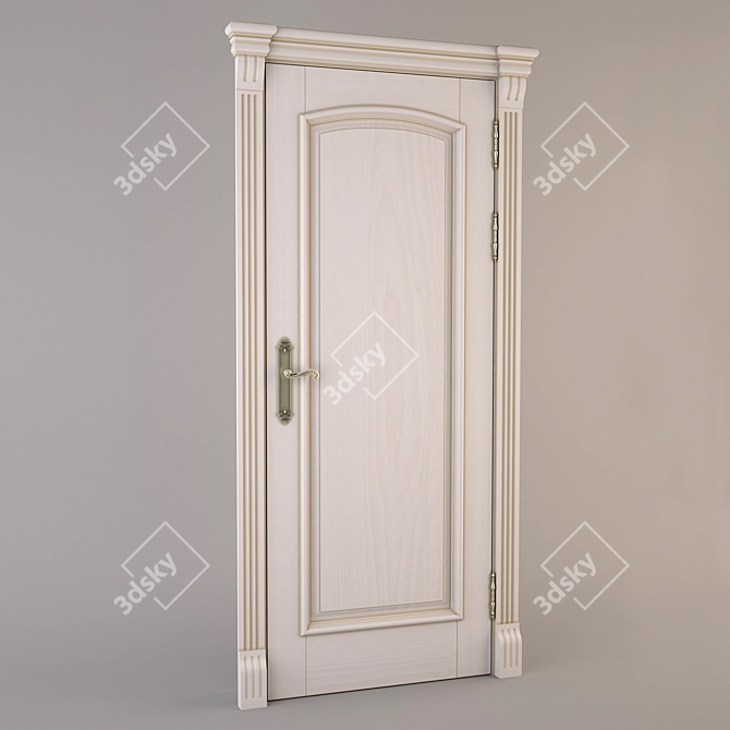 Italian Style Interior Doors 3D model image 1