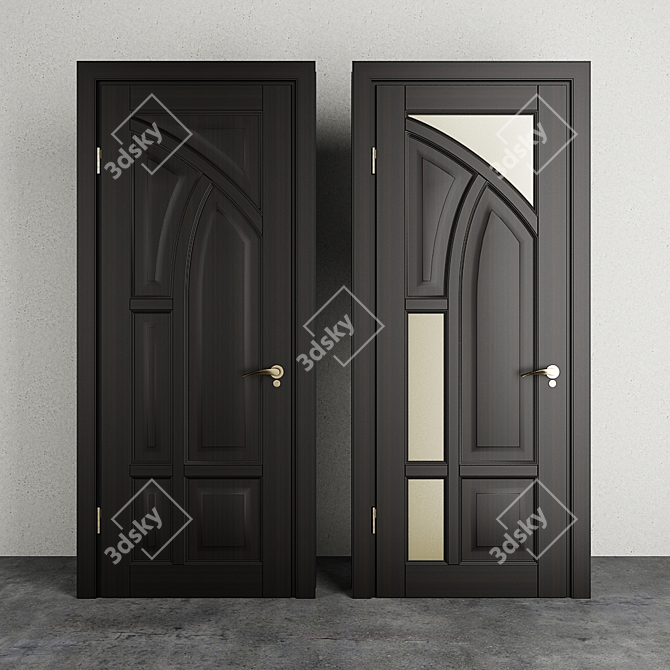 Classic Doors | Adjustable Sizes 3D model image 1