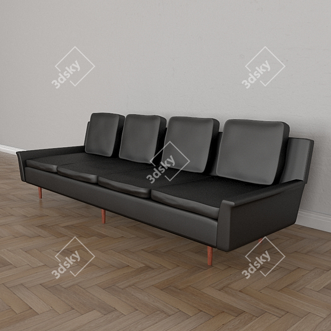 Modern Milo Baughman Coggin Thayer Sofa 3D model image 1