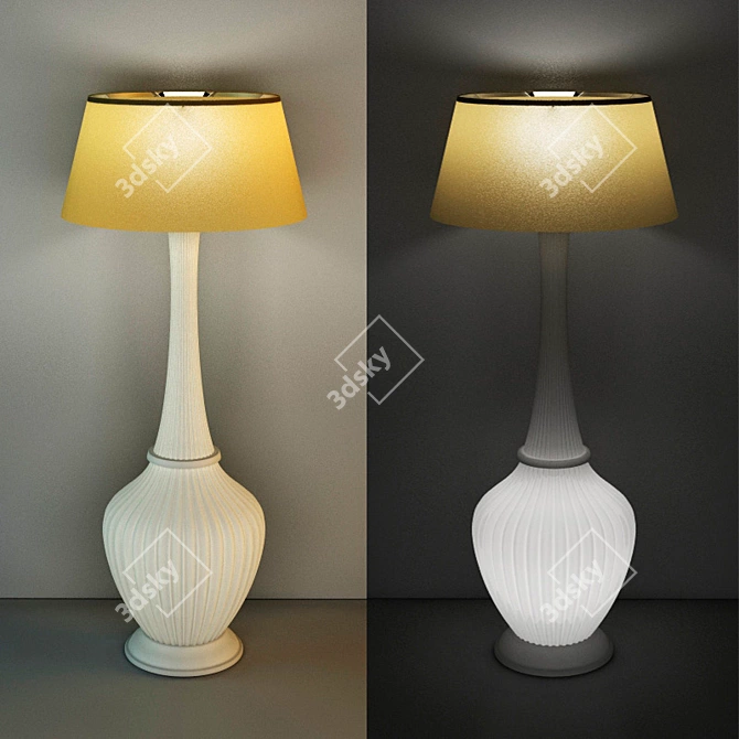 Turbo Lumen Floor Lamp 3D model image 1