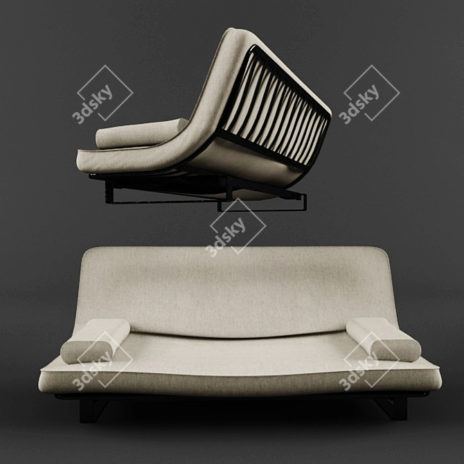 Modern Style Divan 3D model image 1