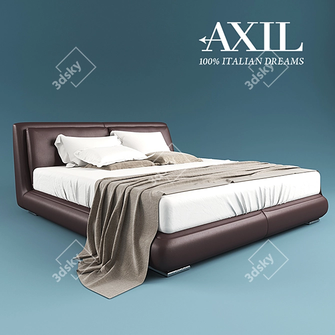 Axil Olimpo Bed 3D model image 1