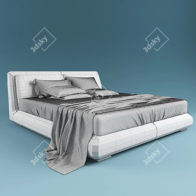 Axil Olimpo Bed 3D model image 3