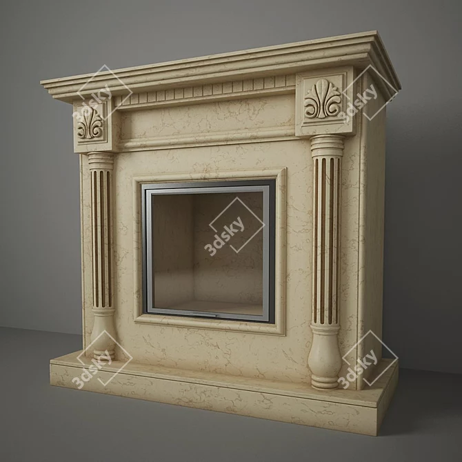 Elegant San Marino Portal for Optiflame 30’ 3D model image 1