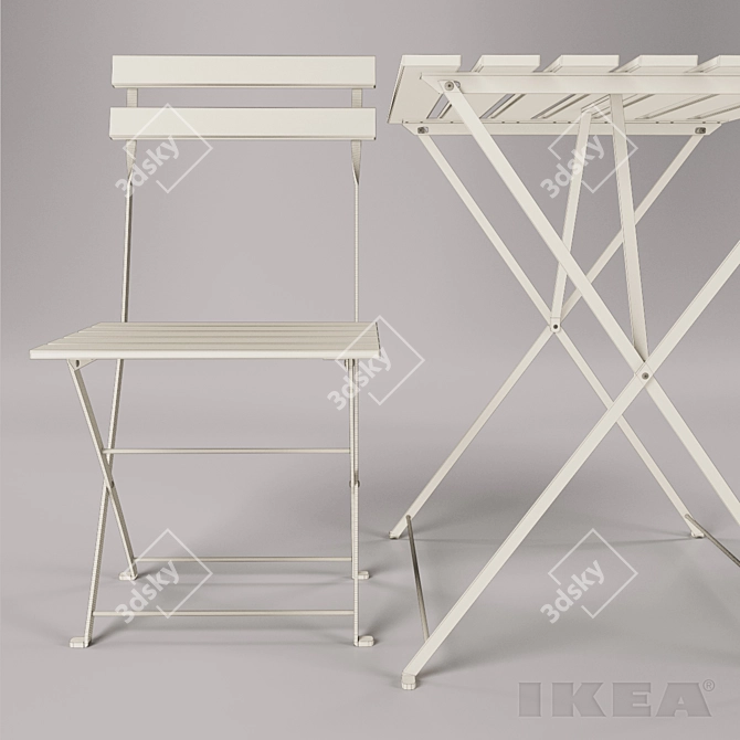 Terno Outdoor Chair & Table Set 3D model image 3