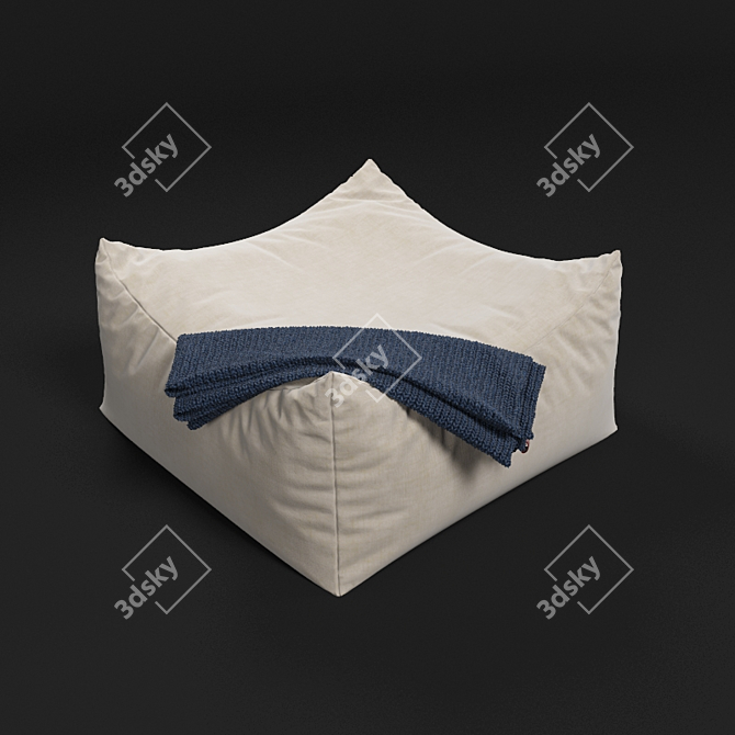 Comfy Bag Chair: Unwind and Relax! 3D model image 2