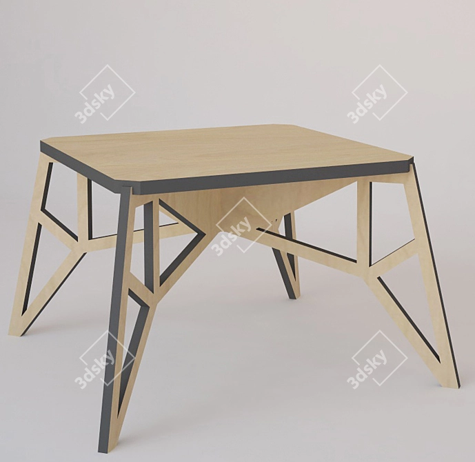 Title: Eco-Friendly Designer Coffee Table 3D model image 1