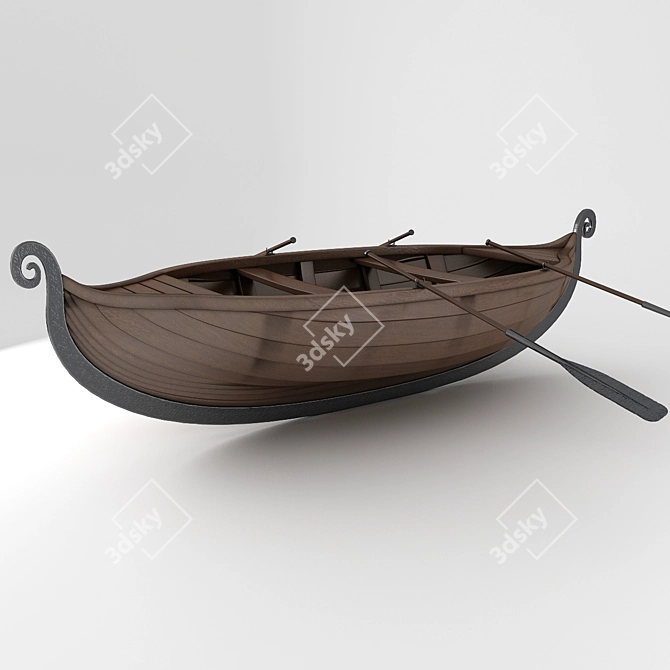 Viking Adventure Mini Boat: 700sm x 300sm 3D model image 2