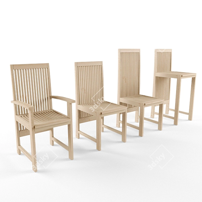 Festina Garden Rose Chairs 3D model image 1