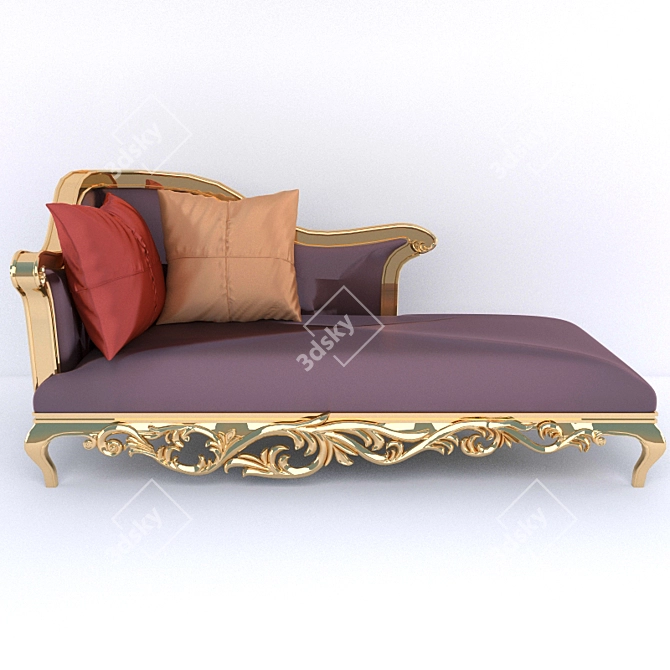 Cozy Comfortable Sofa 3D model image 1