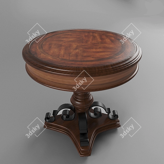 Indonesia Round Table 3D model image 1