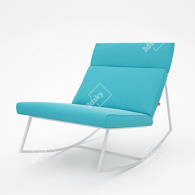 Modern Rocking Armchair - GT Rocker 3D model image 1