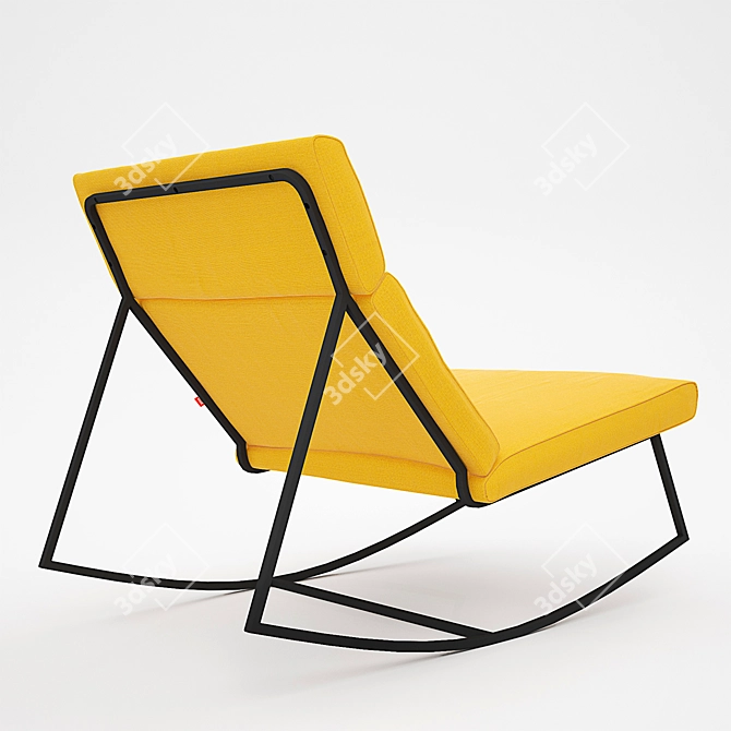 Modern Rocking Armchair - GT Rocker 3D model image 2