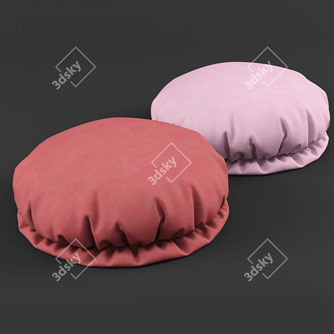 Ultimate UV-Textured Pouffing Master 3D model image 1