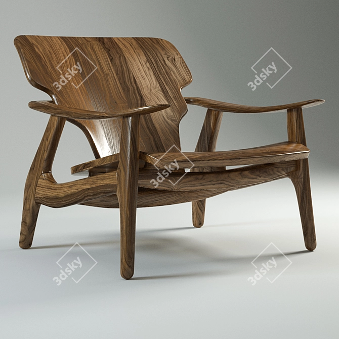 Sergio Rodrigues Diz Armchair 3D model image 1