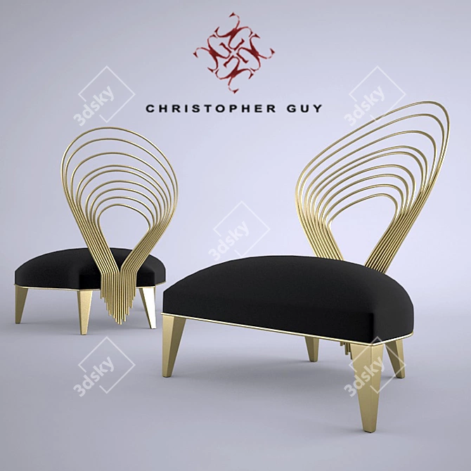 Luxurious Christopher Guy Arpa Chair 3D model image 1