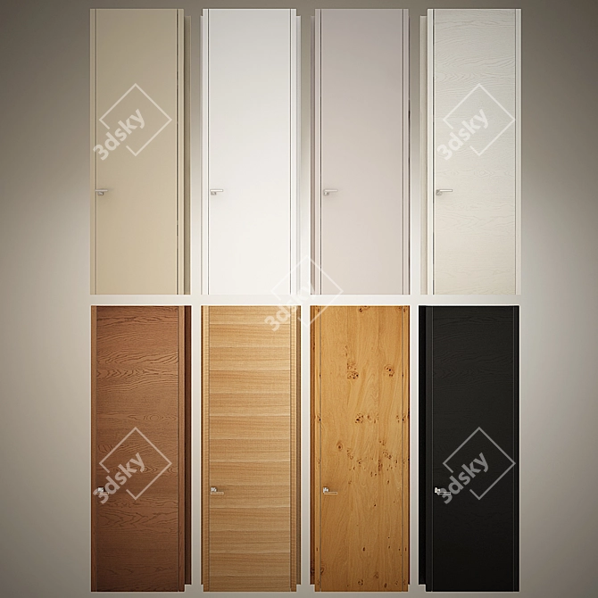 Sofia Skyline: Modern Door Collection 3D model image 1