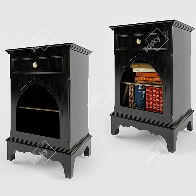 Arabesque Bedside Table 3D model image 1